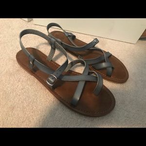 Blue Strappy Sandals